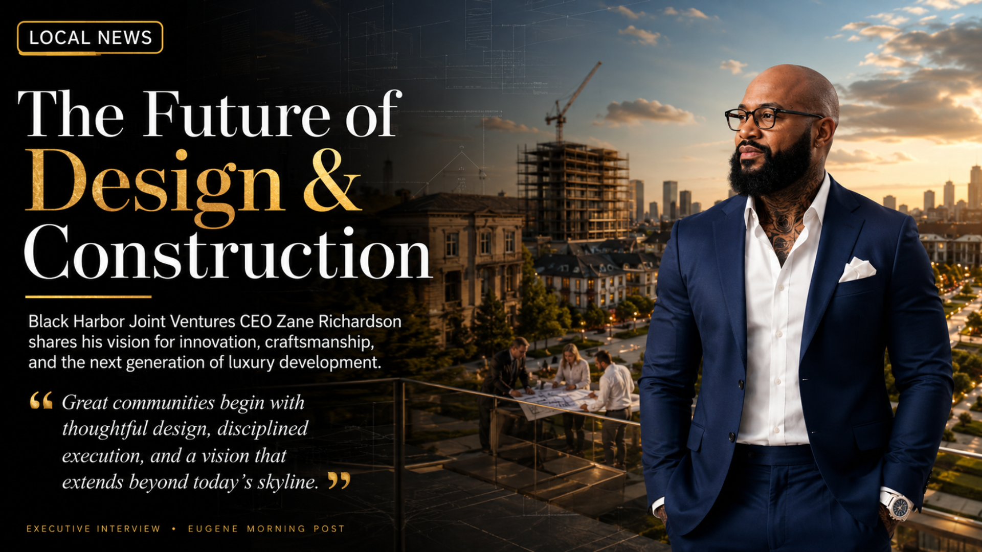 Black Harbor Joint Ventures CEO Zane Richardson, A Top Executive Shares His Insights on the Future of Design and Construction